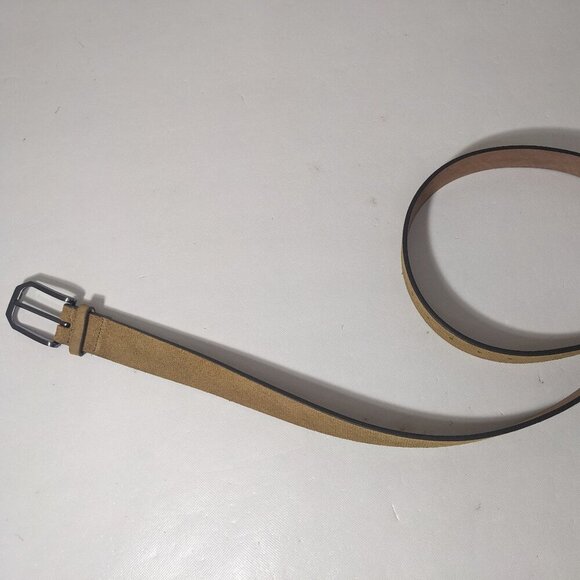 NEW- Size 40 Mens Flag Ltd. Belt Genuine Leather Beige - Picture 1 of 6